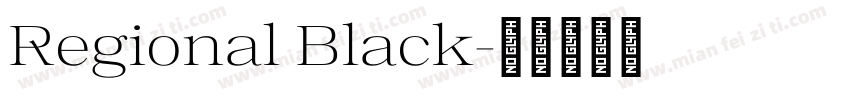 Regional Black字体转换